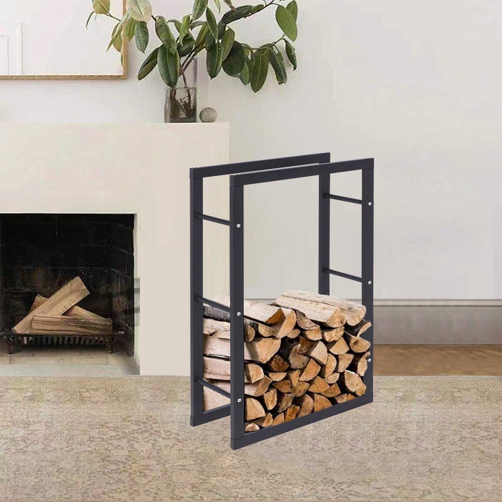 Happy Home Kaminholzregal-Erweiterung Kaminholzregal,Brennholzregal Holzhalter,Modernes Brennholzregal