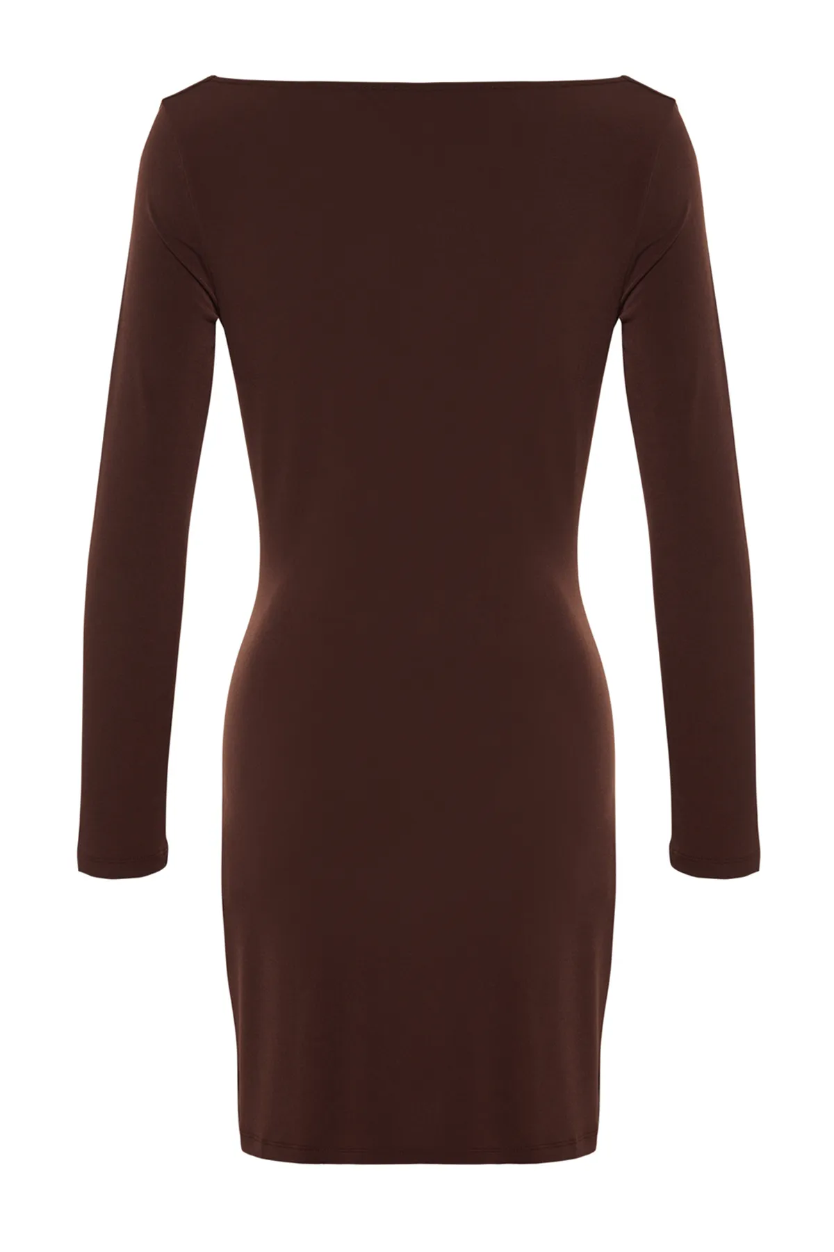 Trendyol Collection  Braunes, wendbares, elegantes Abendkleid TPRAW24EL00059