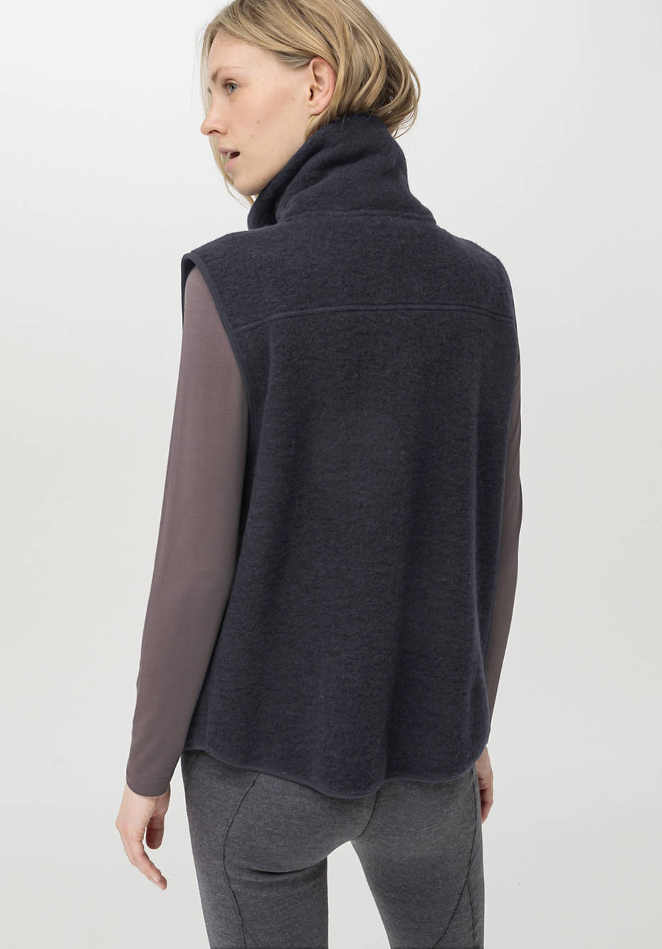 Wollfleece Weste aus reiner Bio-Merinowolle
