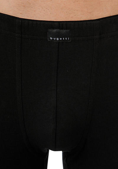 bugatti, Lange Unterhose, Baumwoll-Stretch, schwarz