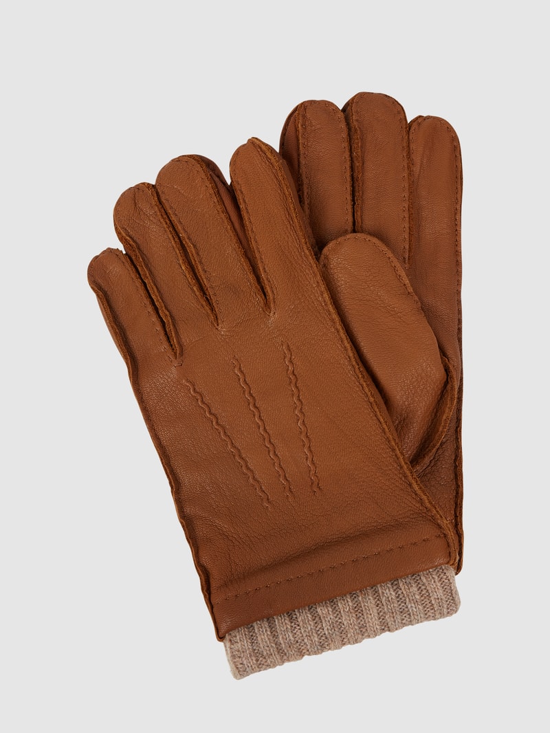 Handschuhe aus Hirschnappa in cognac