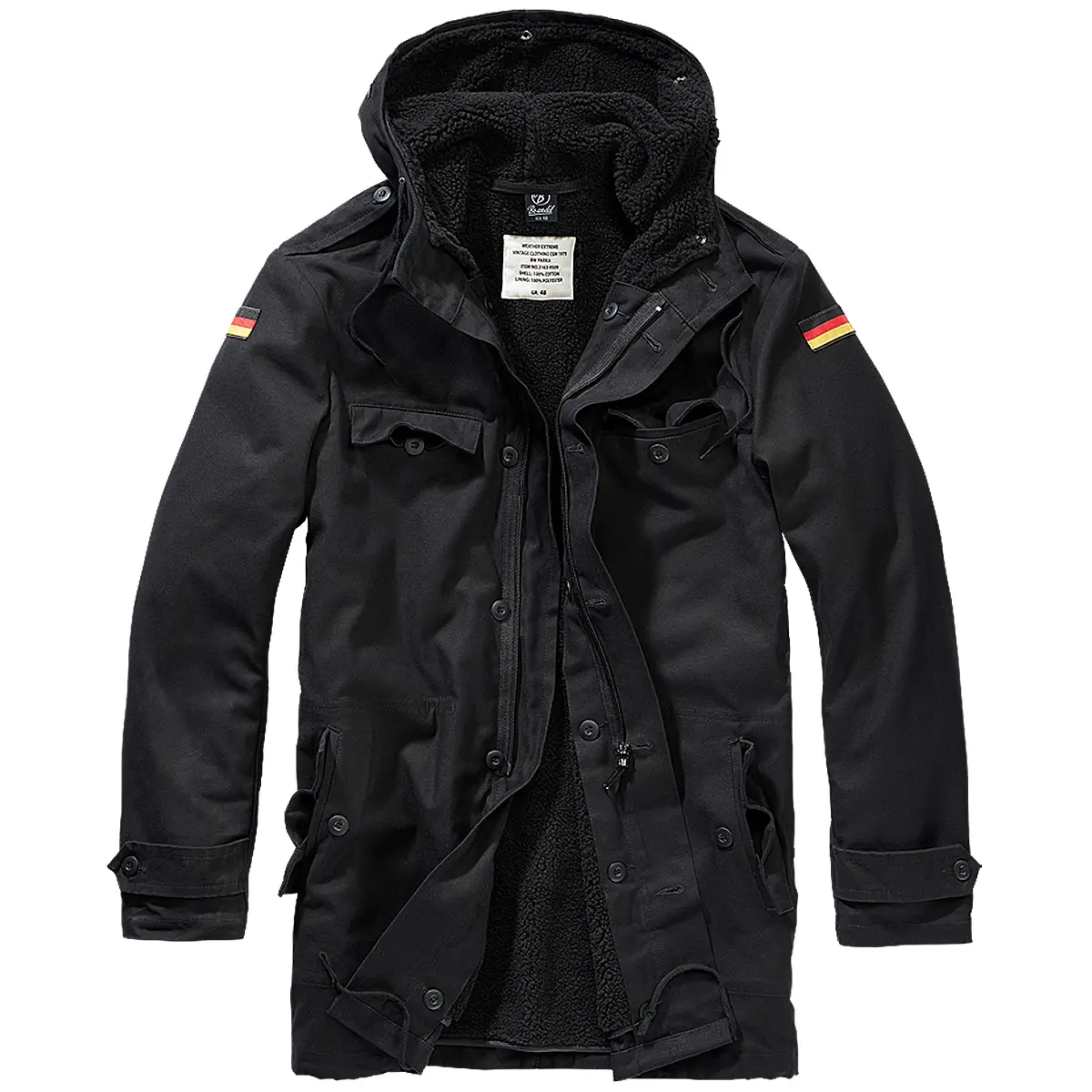 Brandit BW Parka mit Futter schwarz