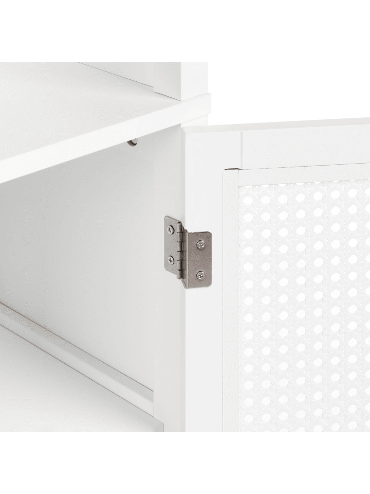 Beliani Badezimmerschrank ALAMOS in Weiß/Heller Holzfarbton günstig kaufen onesize