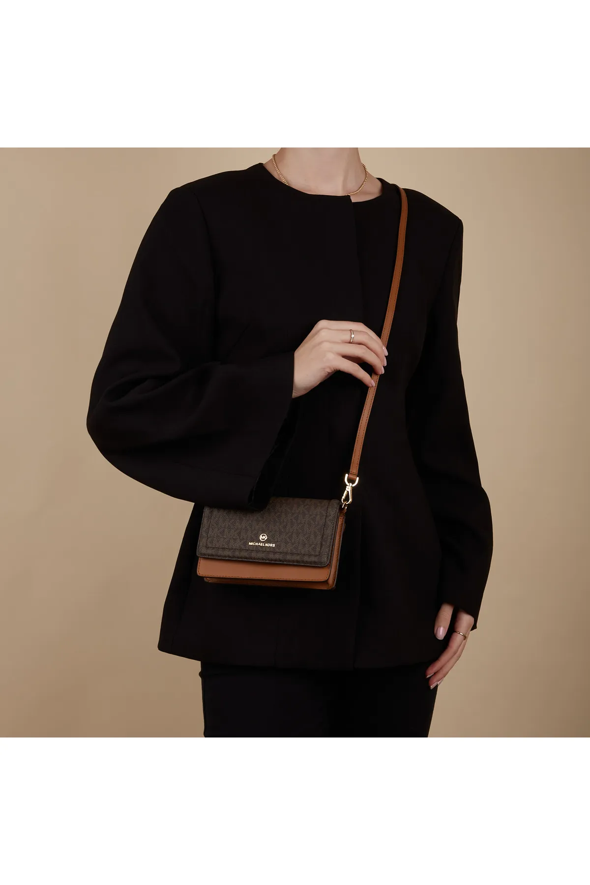1'ASLAN  Michael Kors Jet Set Charm Damen Umhängetasche Braun 32s1gt9c2b-252