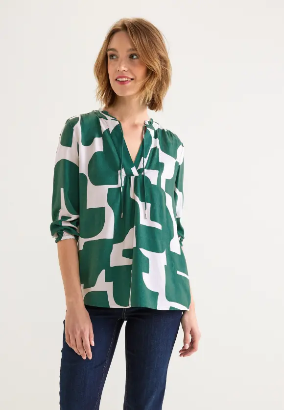 Street One Print Bluse mit 3/4 Ärmel