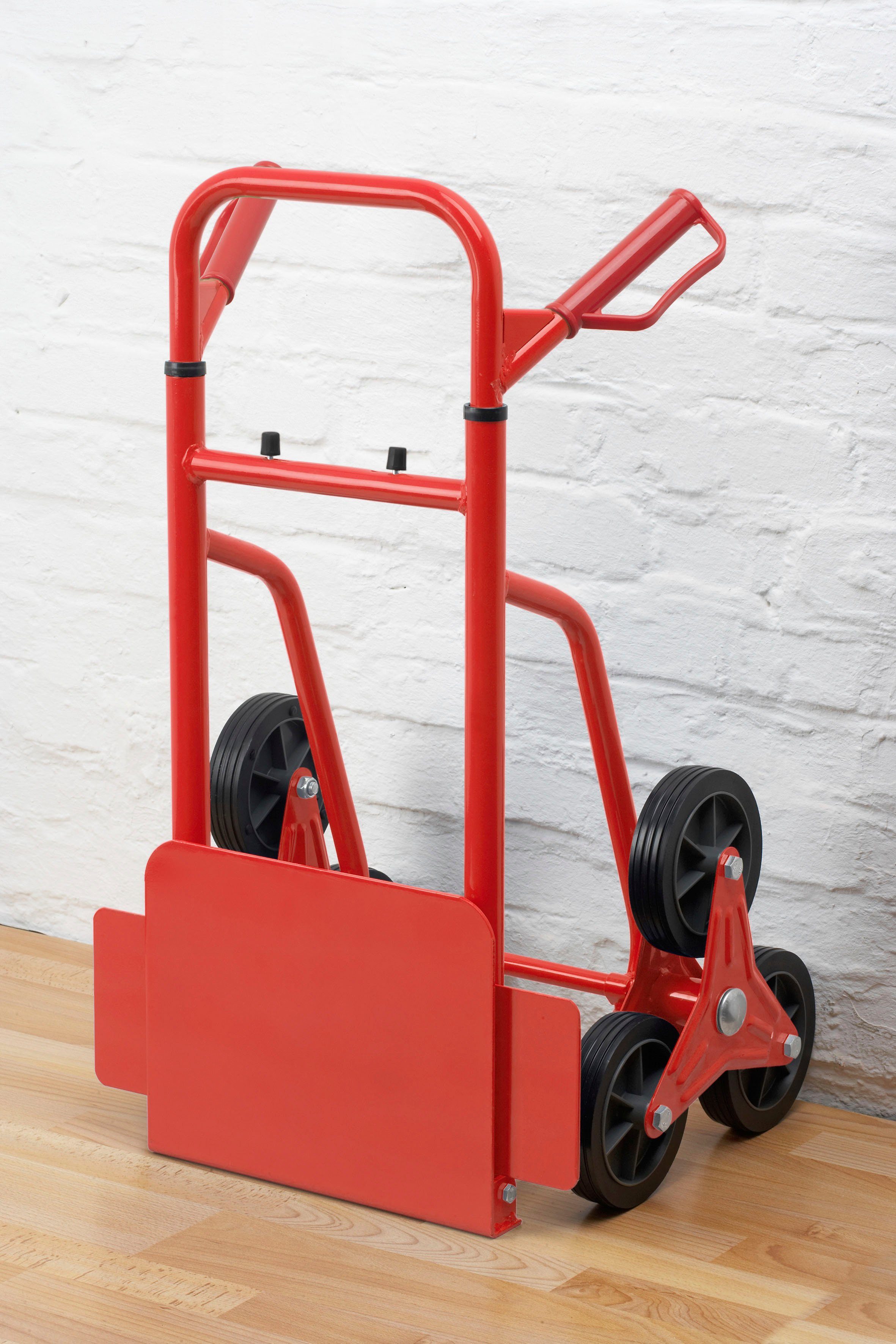 meister Treppensackkarre Stufen-Sackkarre / 8985750, 120 kg Tragkraft, 3x3 Treppensteiger, klappbare Ladefläche