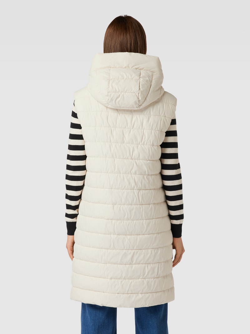 Steppweste in Überlänge in offwhite