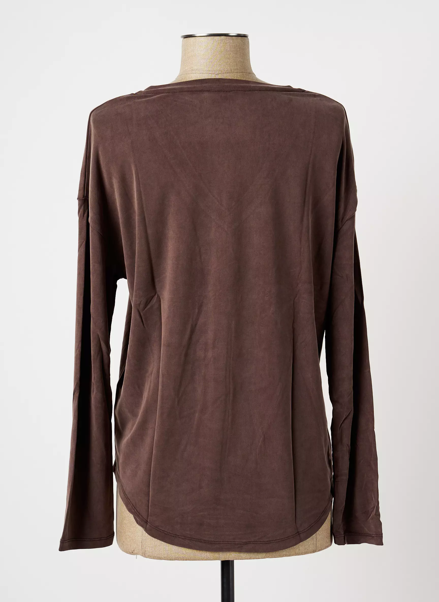 Majestic Filatures Tshirts Femme couleur marron