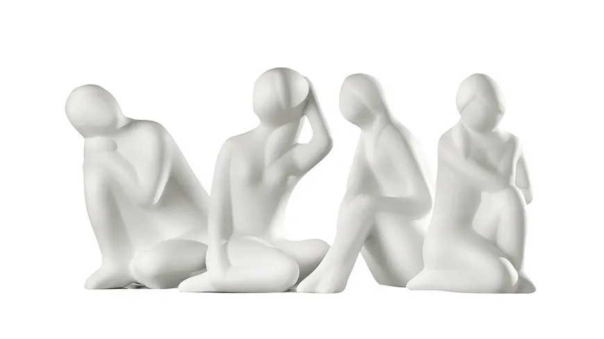 GILDE Francis Figur Paar H=20cm Creme