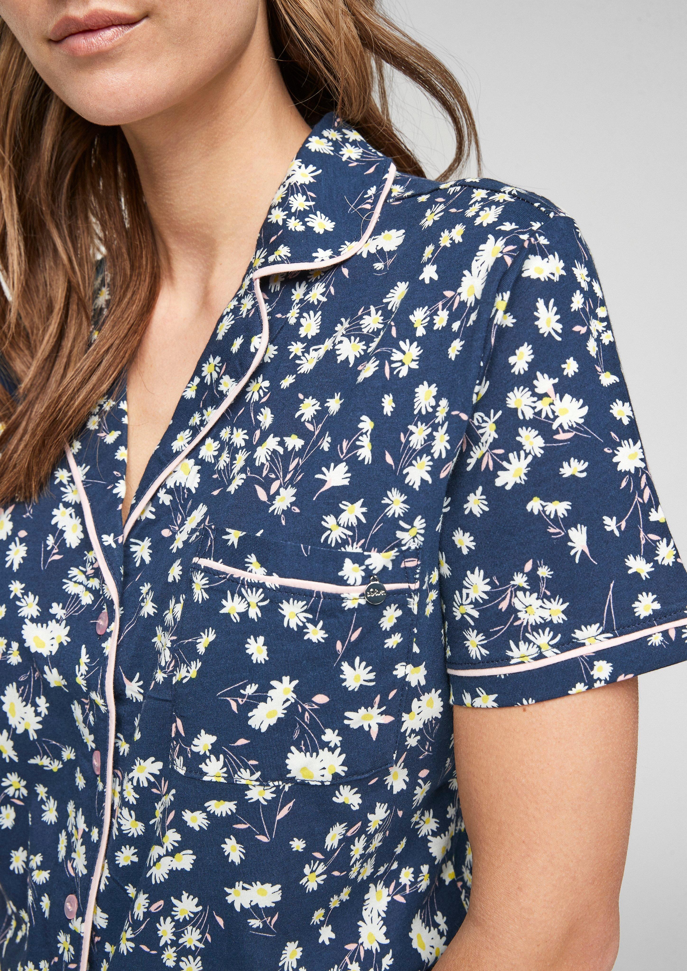 Kurzer Pyjama mit Musterprint  531.899.235.34388-58M7