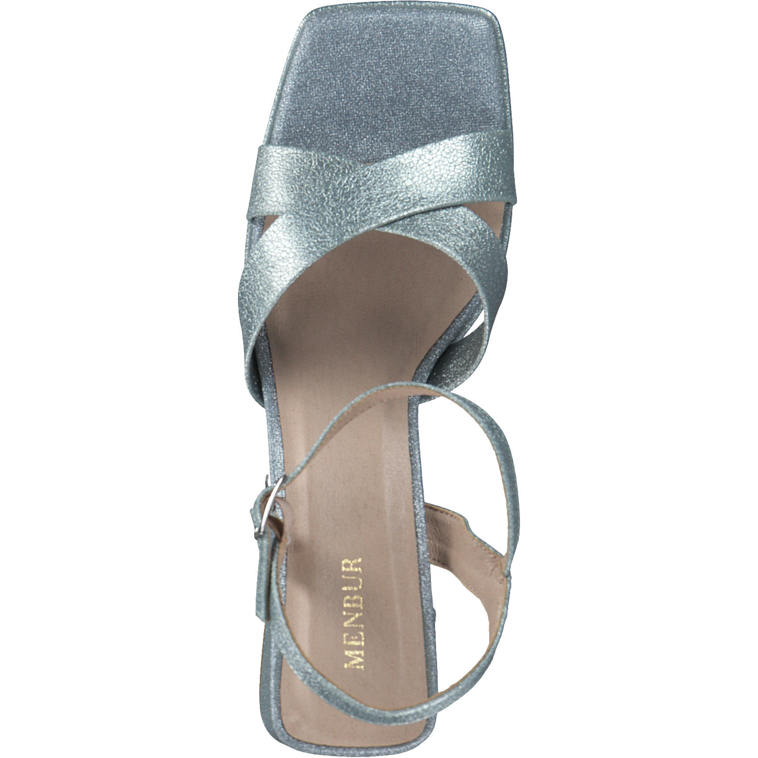 Menbur 24032, Plateau-Sandaletten, Damen, blue shadow