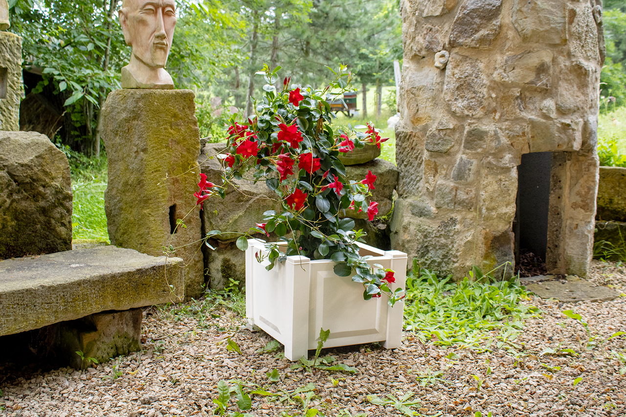 KHW KHW Pflanzkasten quadratisch, weiß