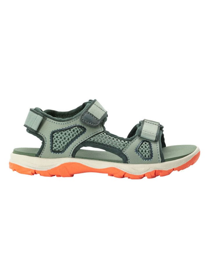 Jack Wolfskin Sandalen in Grün/Orange günstig kaufen