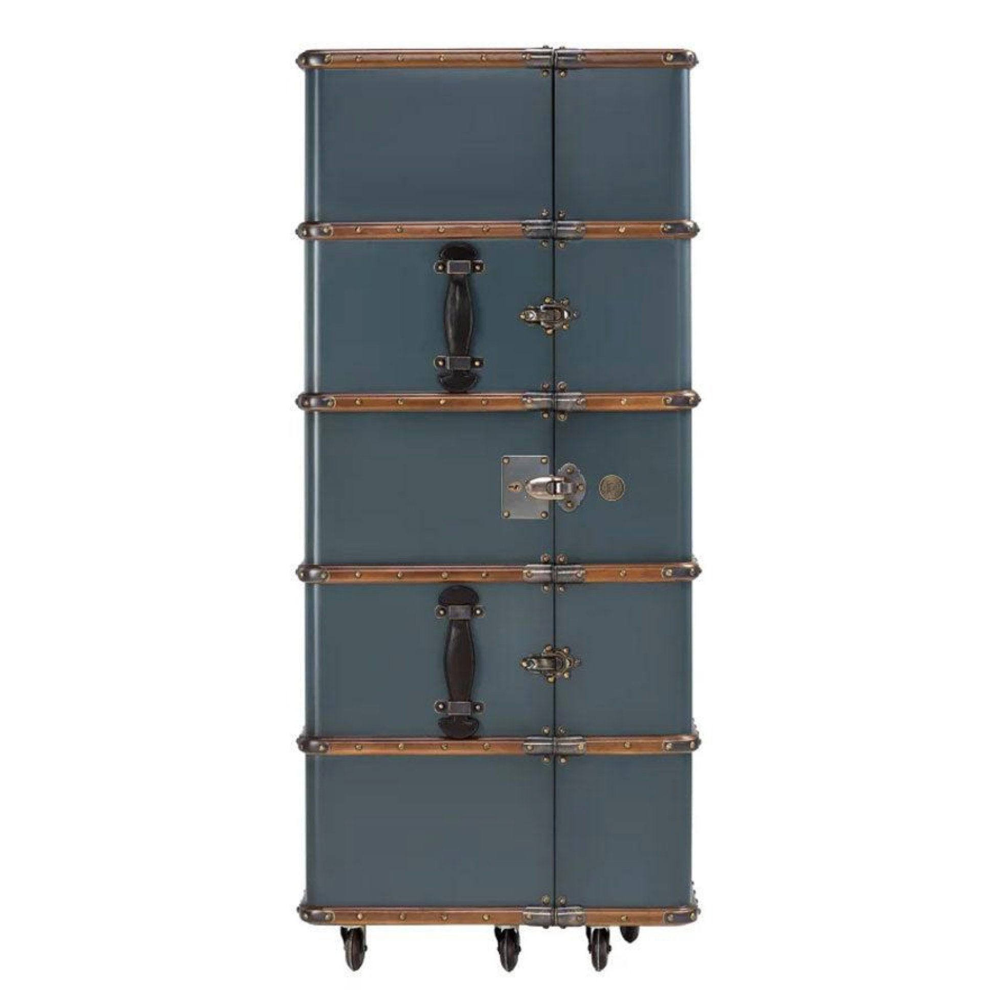 AUTHENTIC MODELS Barschrank Koffer Stateroom Petrol Blau
