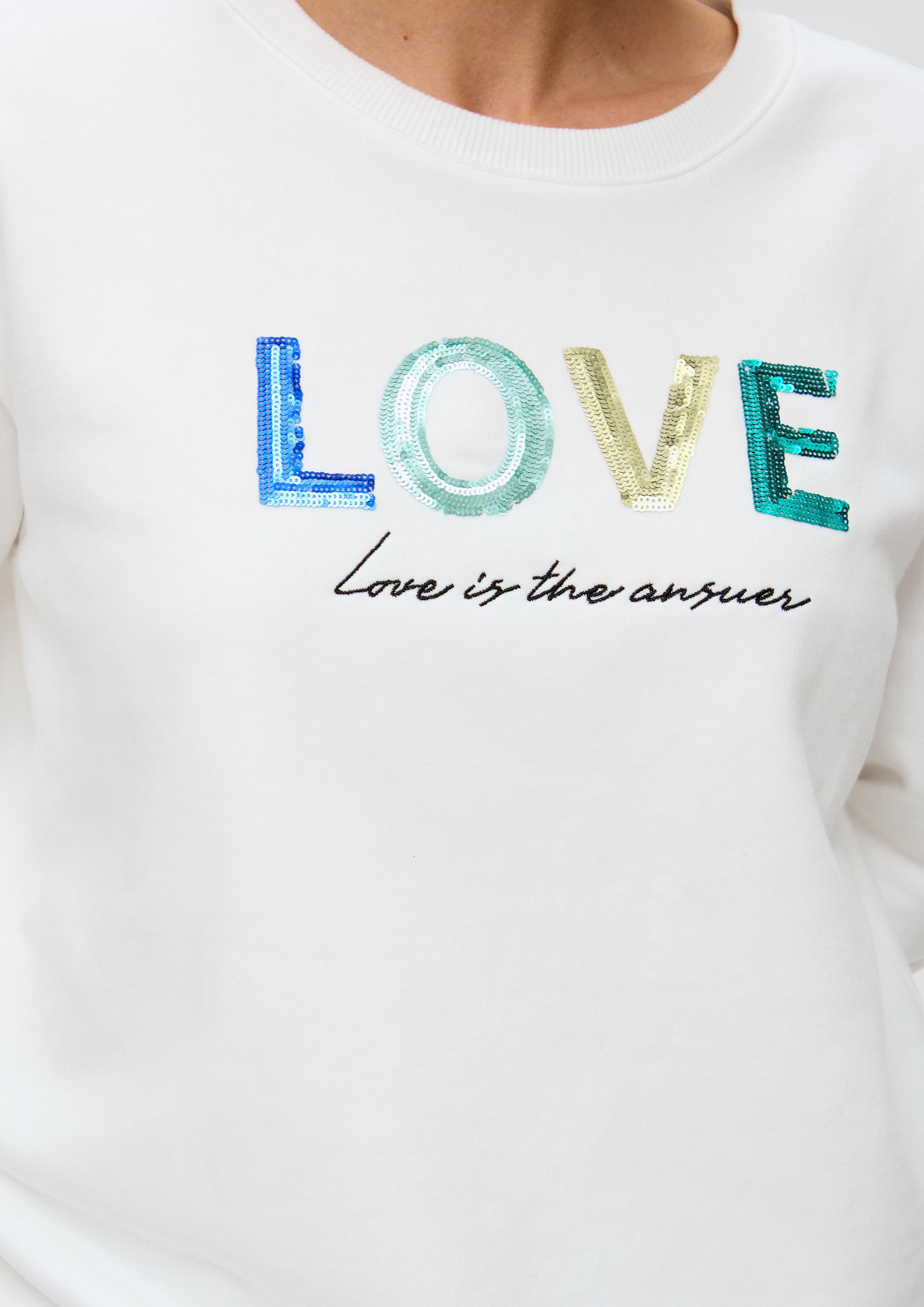 Sweatshirt mit Pailletten-Stickerei  2141897-02D0