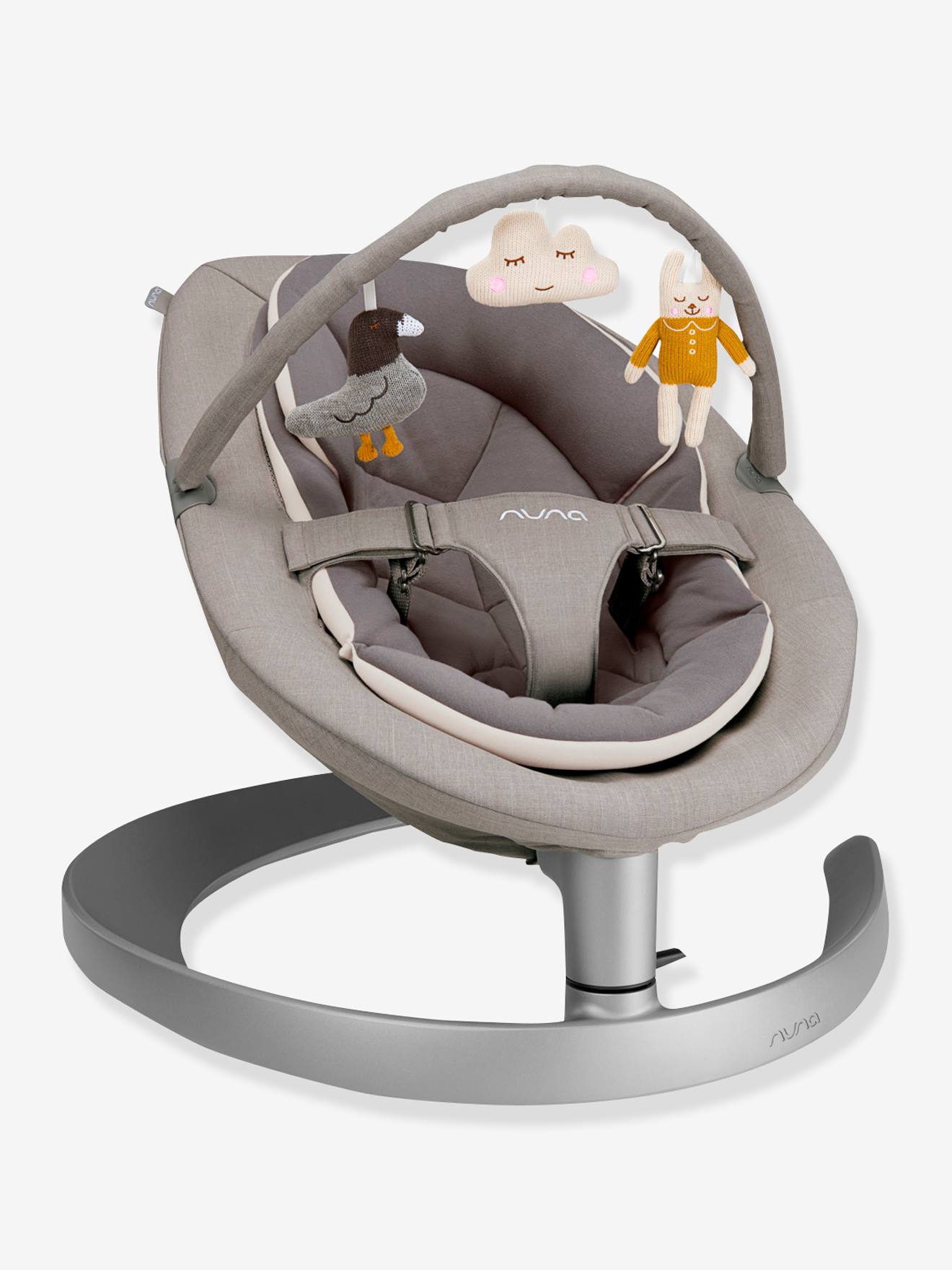 Transat évolutif NUNA Leaf Grow avec arche de jeux beige foncé (biscotti)