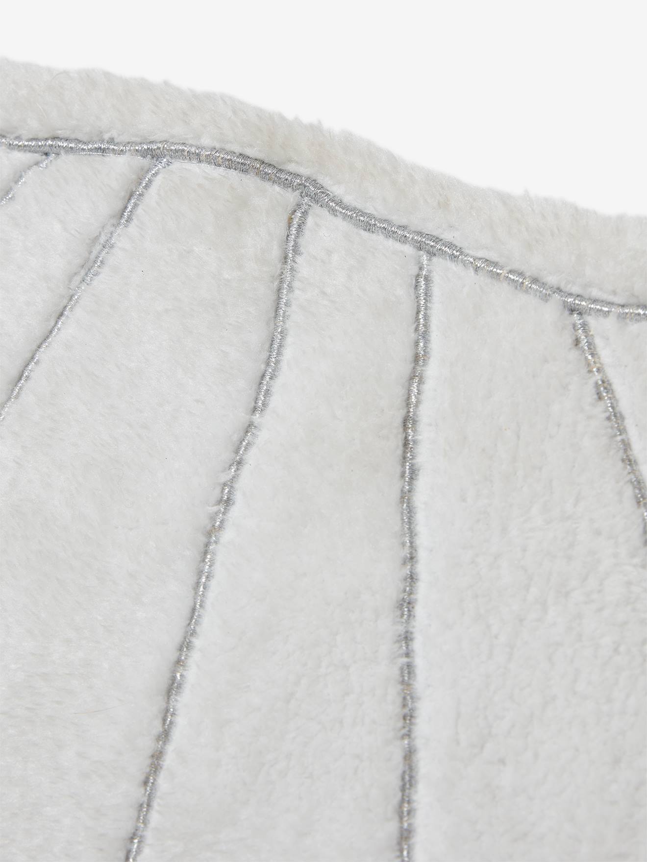 Tapis XL fourrure coquillage SOUS L'OCÉAN ecru
