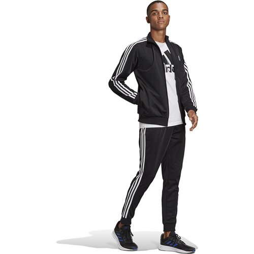 HERREN TRAININGSANZUG 3-STRIPES SCHWARZ