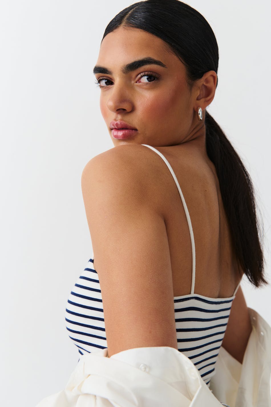 Spaghetti strap singlet