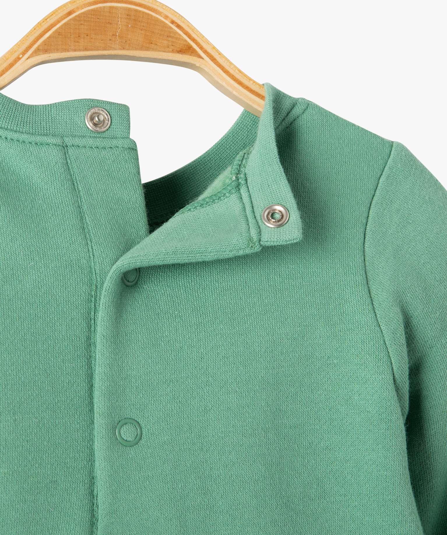 Pyjama bébé sans pieds en molleton bleu | GEMO