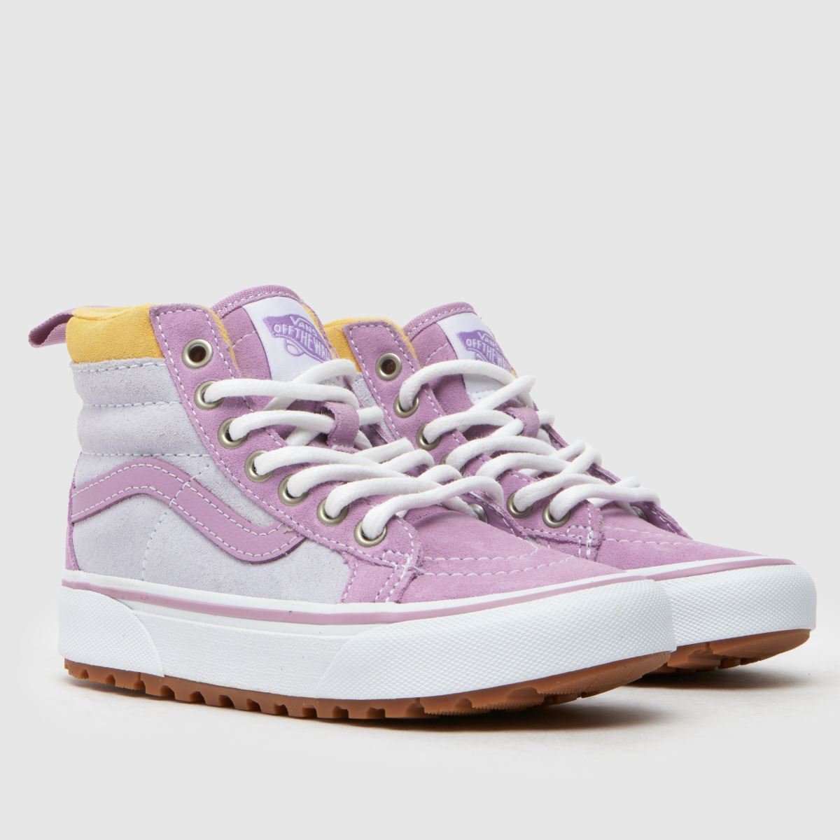 Vans lila sk8-hi dragkedja flickor junior träningsskor