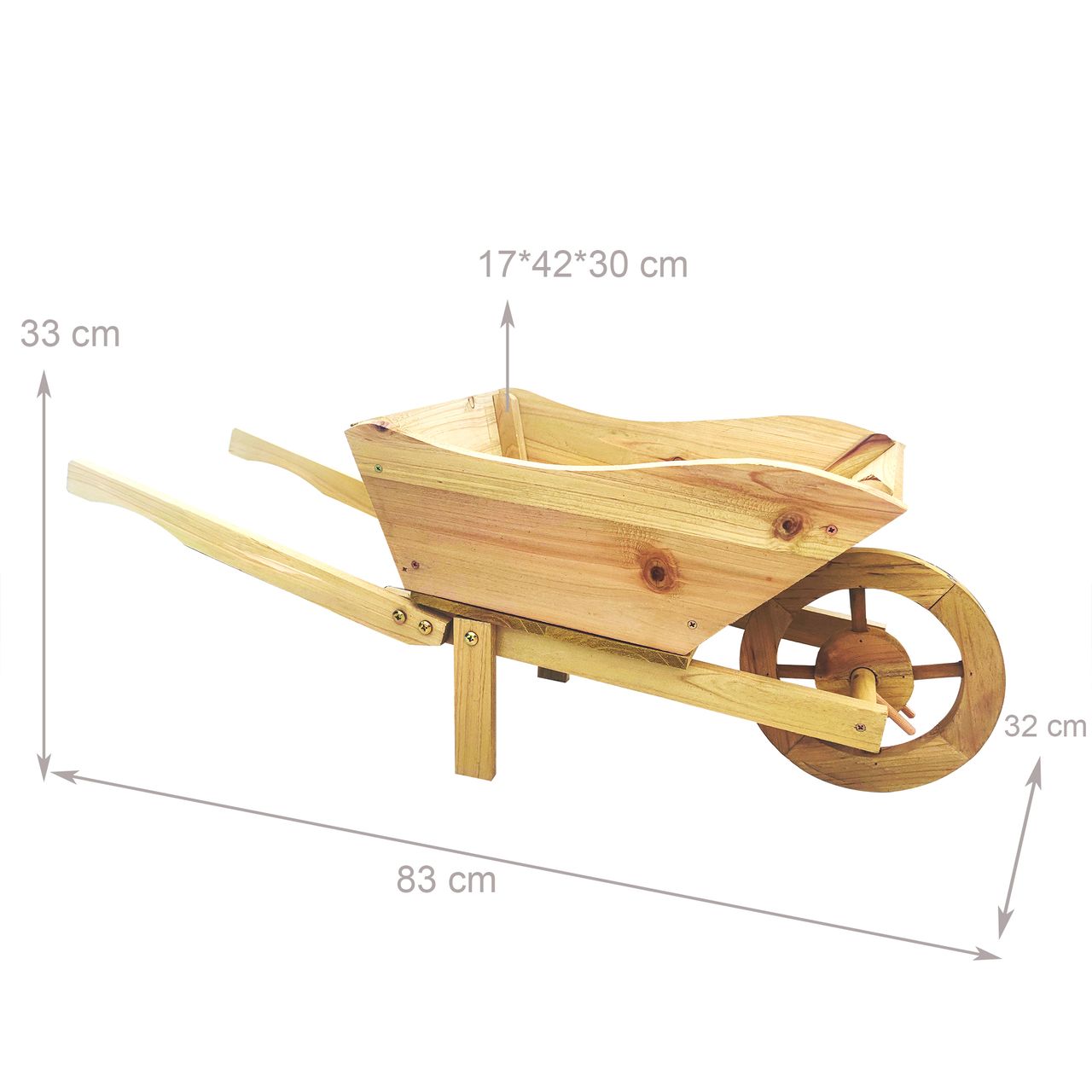 Powertec Garden Holzschubkarre