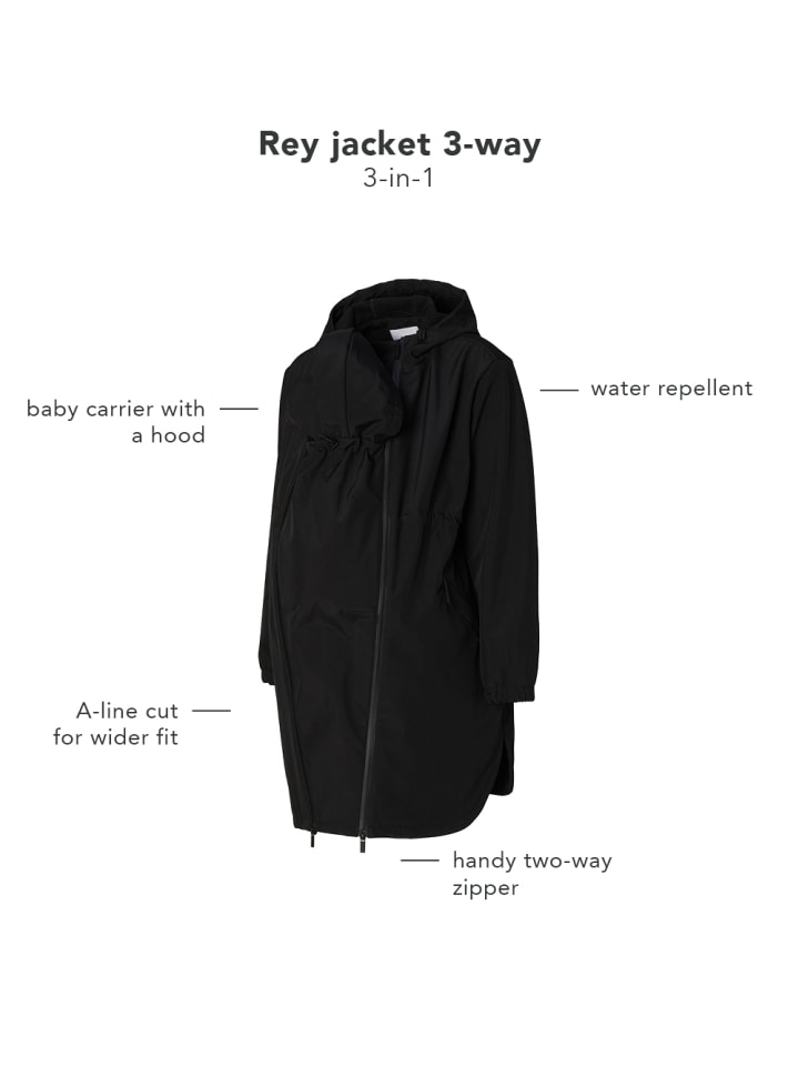 Noppies Parka Rey in Black günstig kaufen