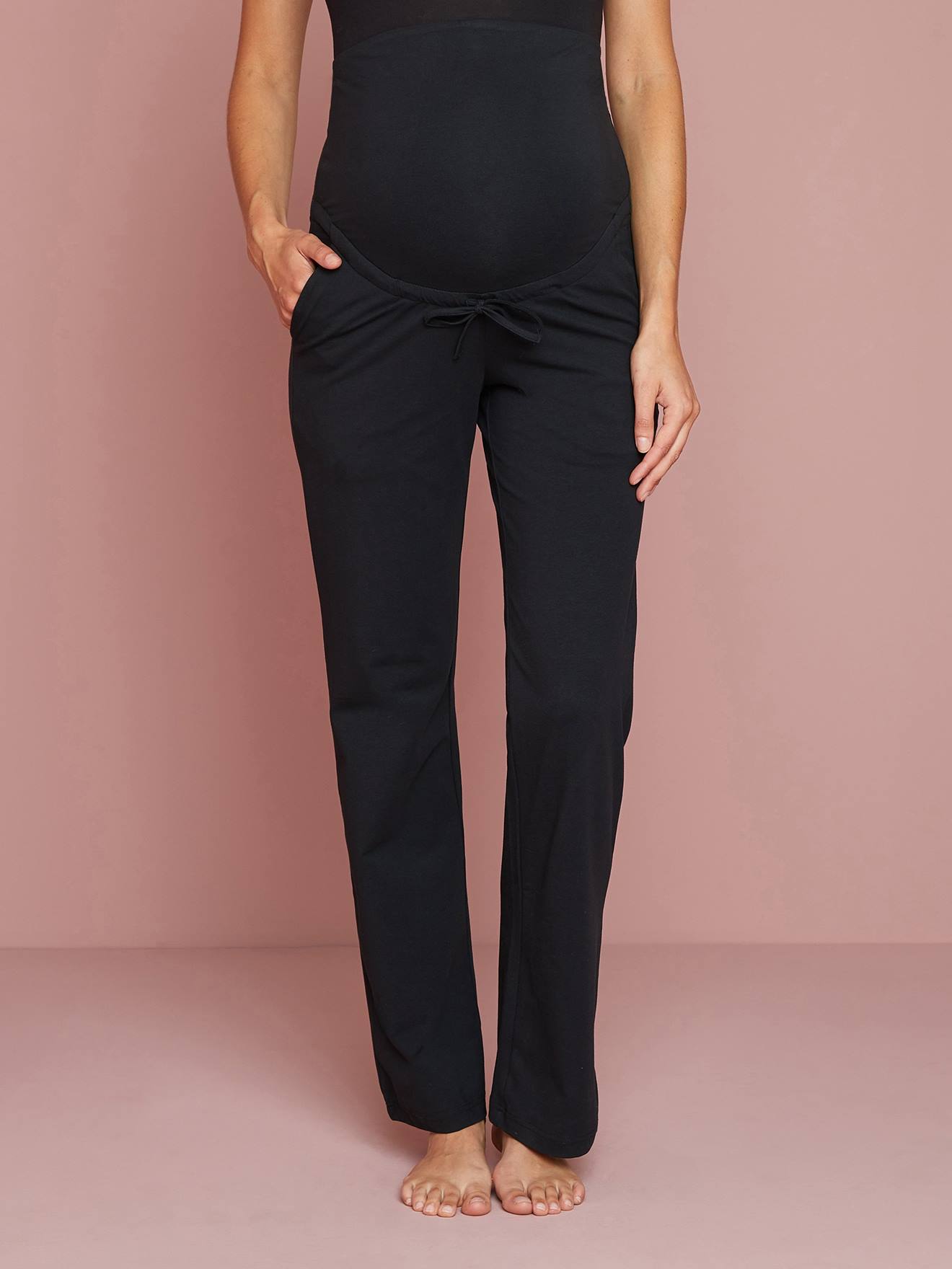 Pantalon yoga grossesse et post-grossesse noir