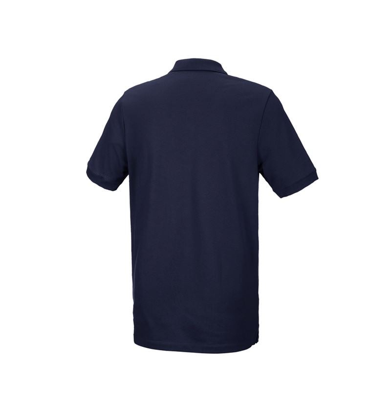 e.s. Piqué-Polo cotton stretch, long fit