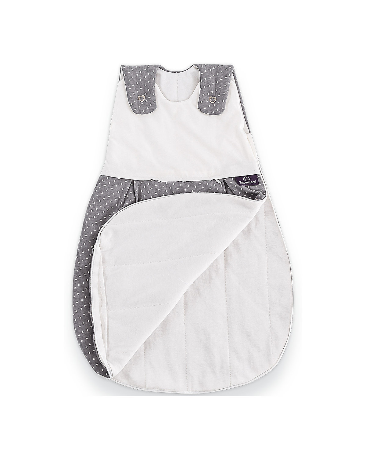 Schlafsack Liebmich, Pünktchen grau - TOG 2,5, Gr. 80/86