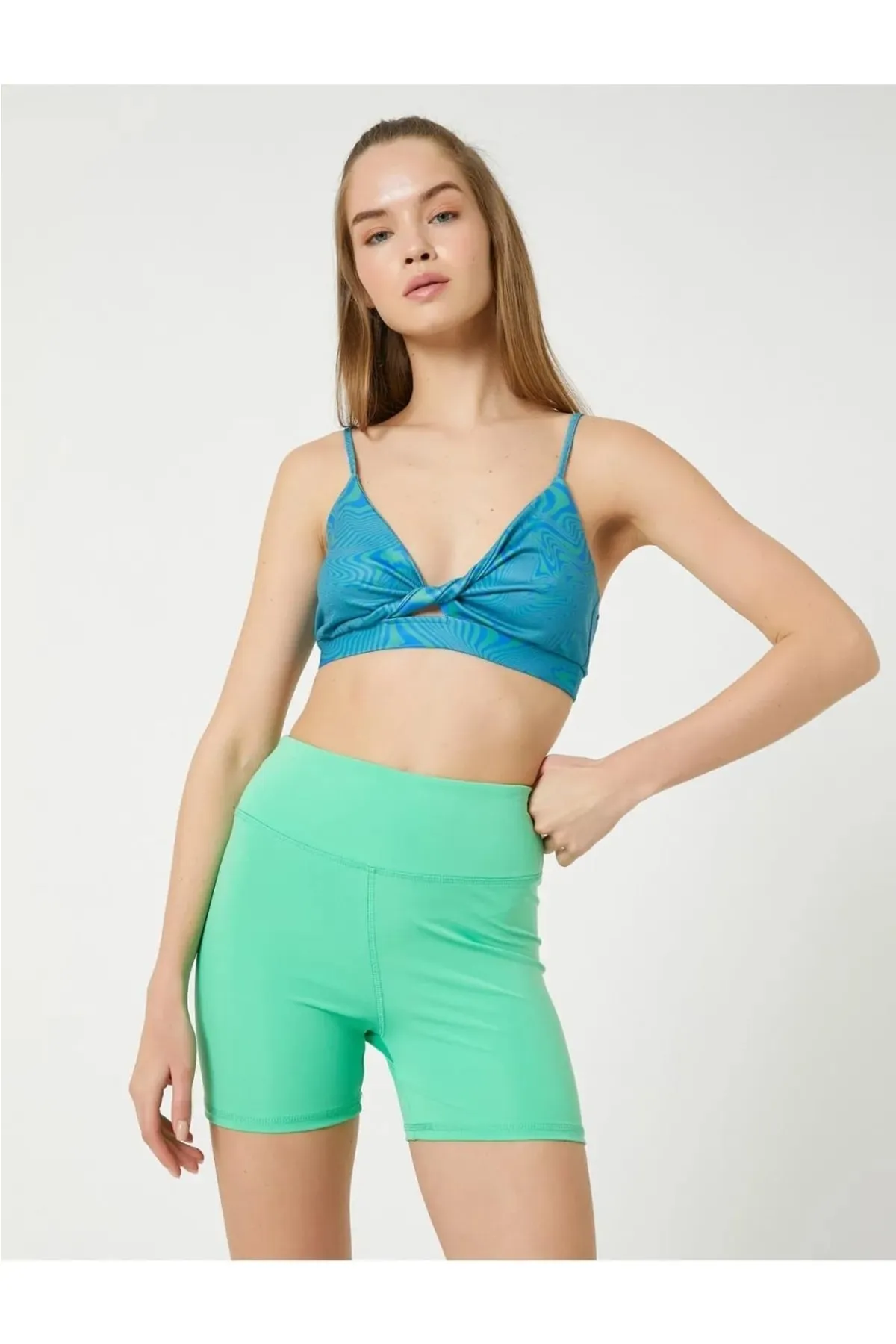 Koton  Sport-Leggings - Grün - Mittlerer Bund