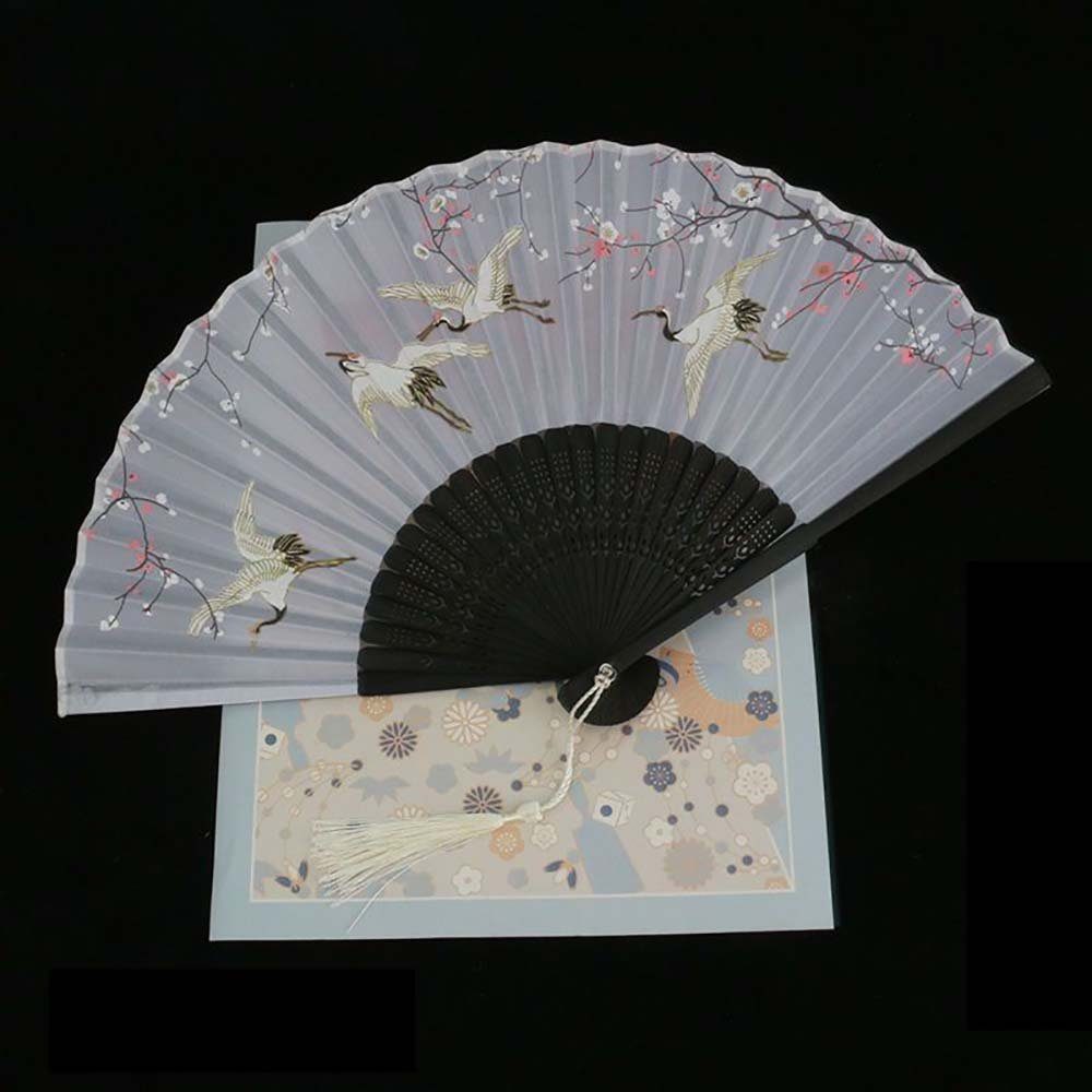 aikidio Handfächer Handfächer Retro Faltbarer antiker Quastenfächer(2-tlg), (2-tlg)