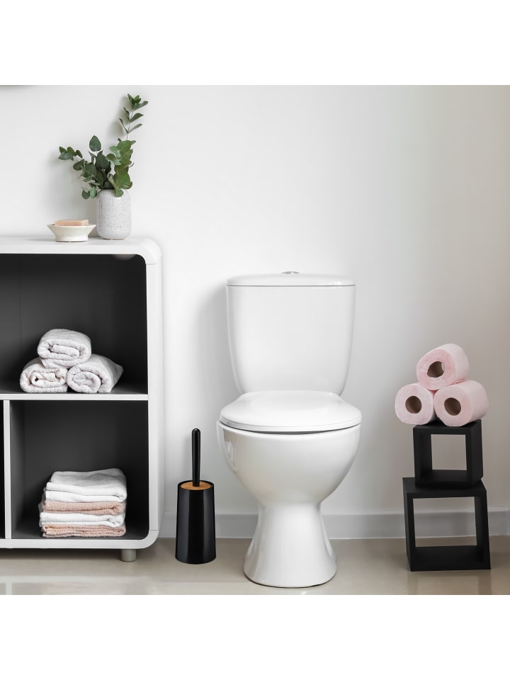 relaxdays Toilettenbürste in Schwarz günstig kaufen onesize