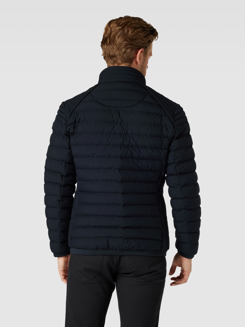 Steppjacke mit Stehkragen Modell 'MOL' in marineblau