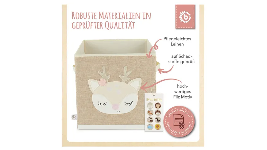 Bieco - Aufbewahrungsbox Reh Ella