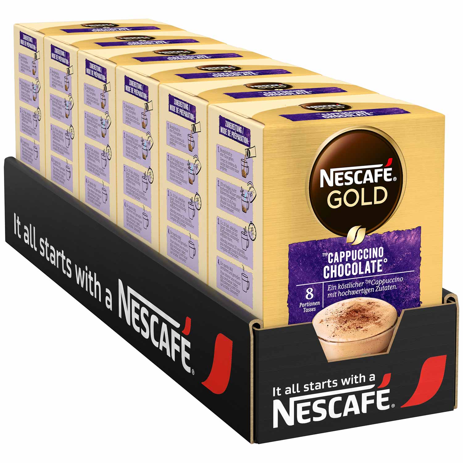 Nescafé Gold Typ Cappuccino Chocolate 8er
