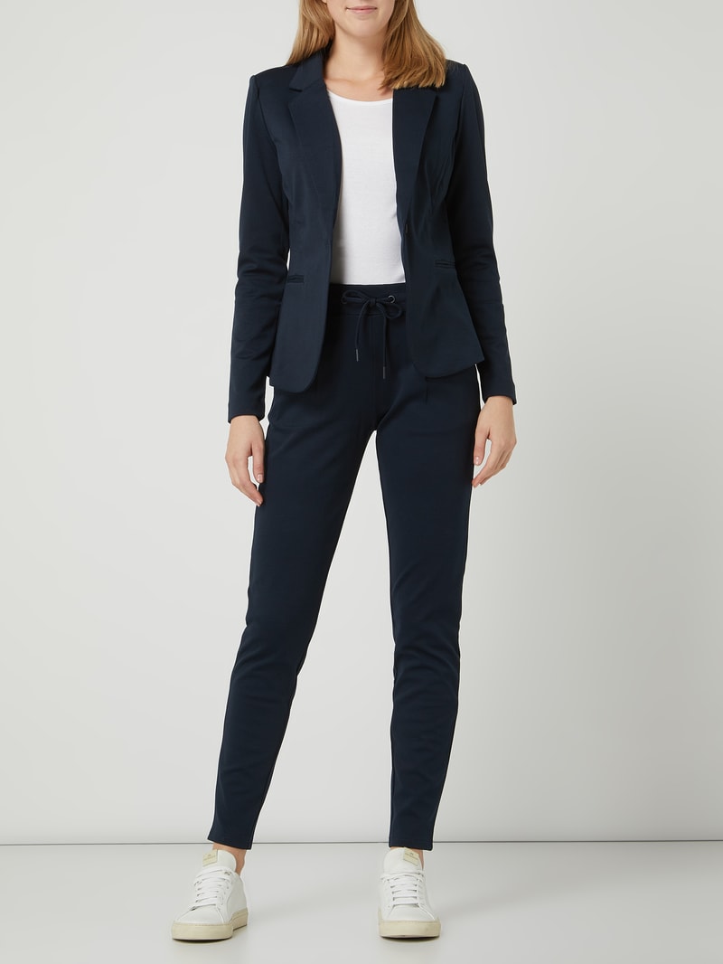 Blazer mit Reverskragen Modell 'Kate' in marineblau