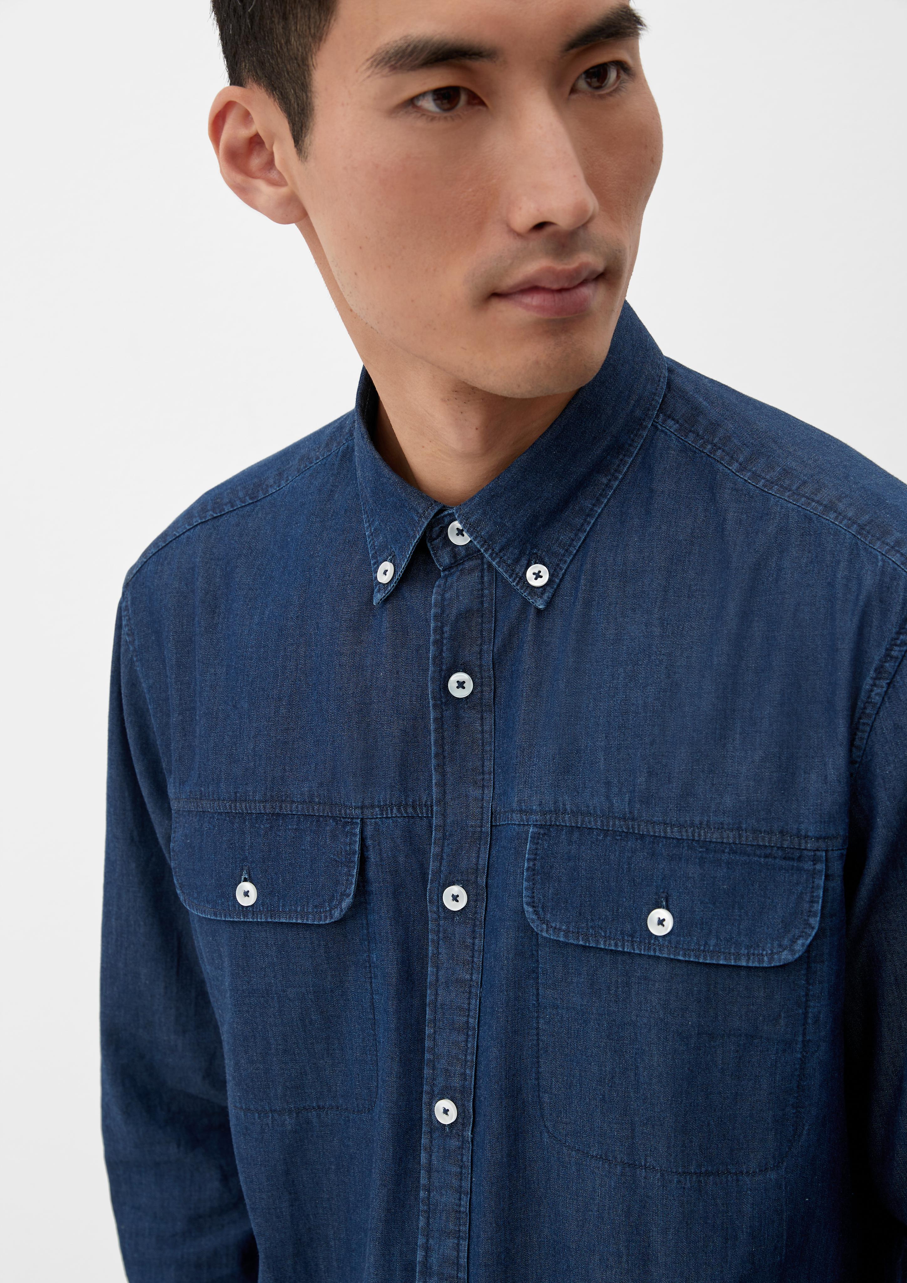 Regular: Denim-Hemd mit Button Down-Kragen  2125836-57Y1