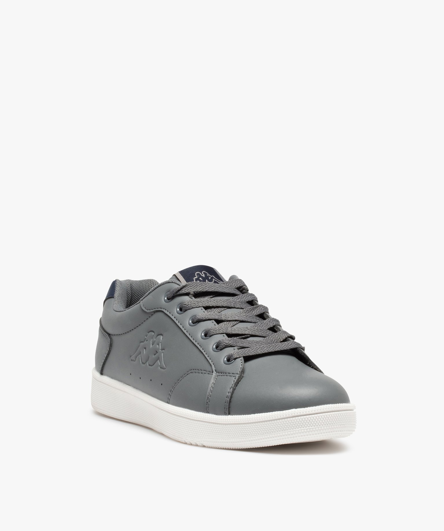 Baskets homme unies à lacets – Kappa gris | GEMO