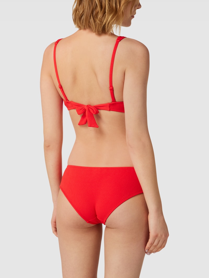 Bikini-Oberteil mit Schnürung Modell 'padded scoop top JOIA' in rot