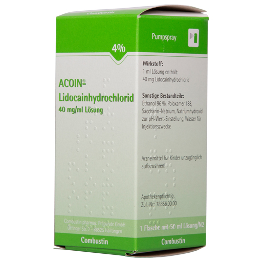 ACOIN-Lidocainhydrochlorid 40 mg/ml Lösung  50 ml  Lösung