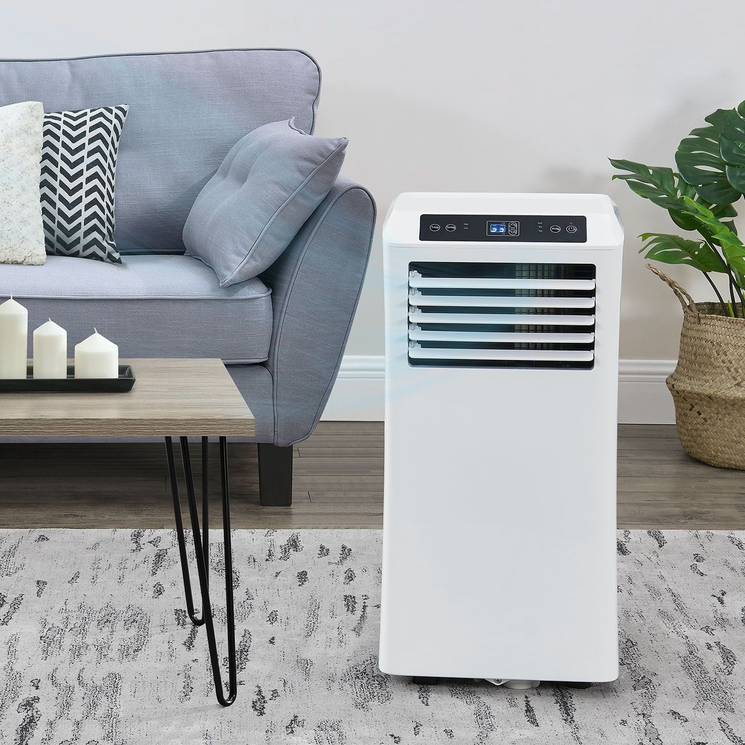 Juskys Klimagerät MK950W2, Klimaanlage mit Fernbedienung, Timer und Temperatureinstellung