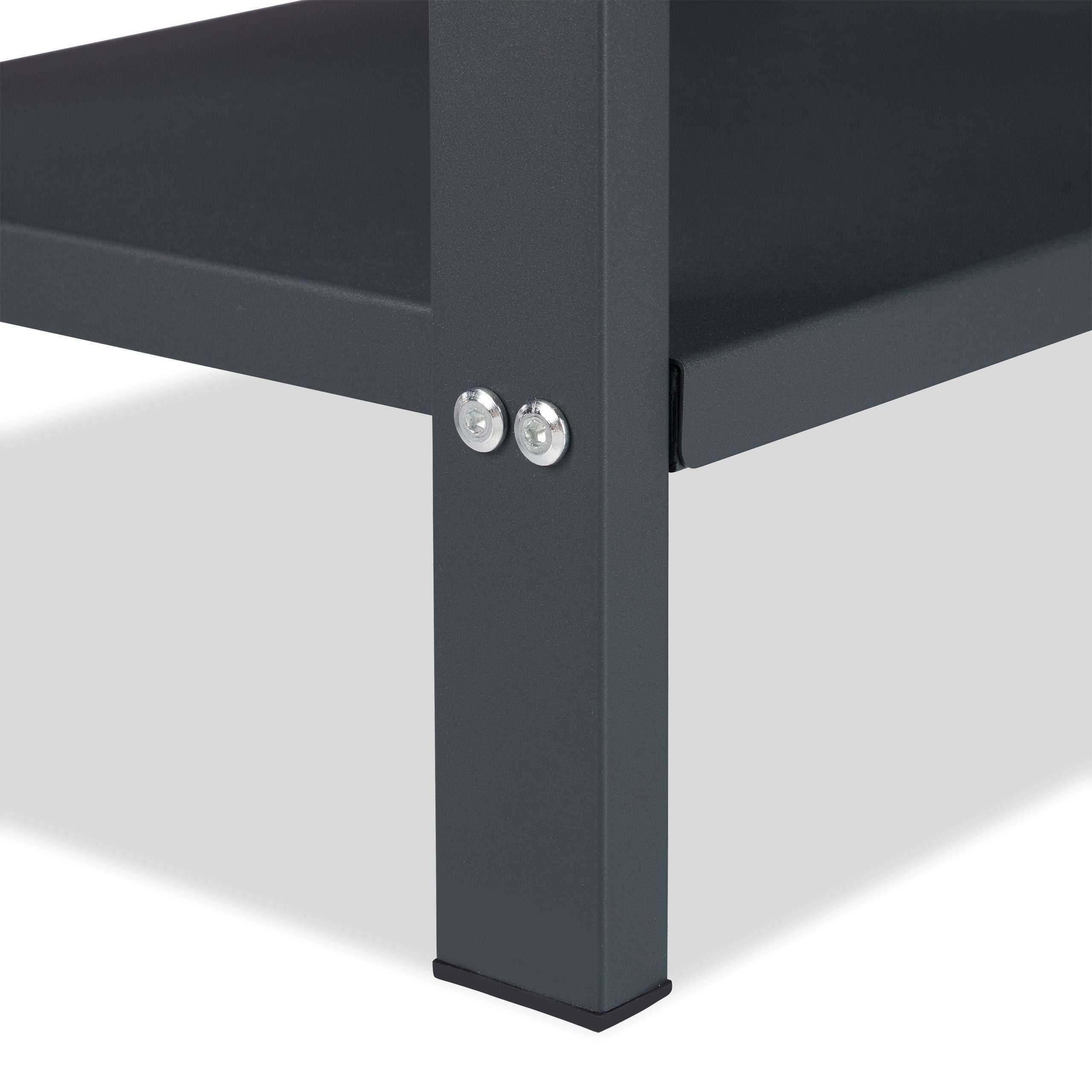 relaxdays Kaminholzregal Kaminholzregal mit 2 Ablagen, BxTxH:40x30x100 cm, 100 x 40 x 30 cm
