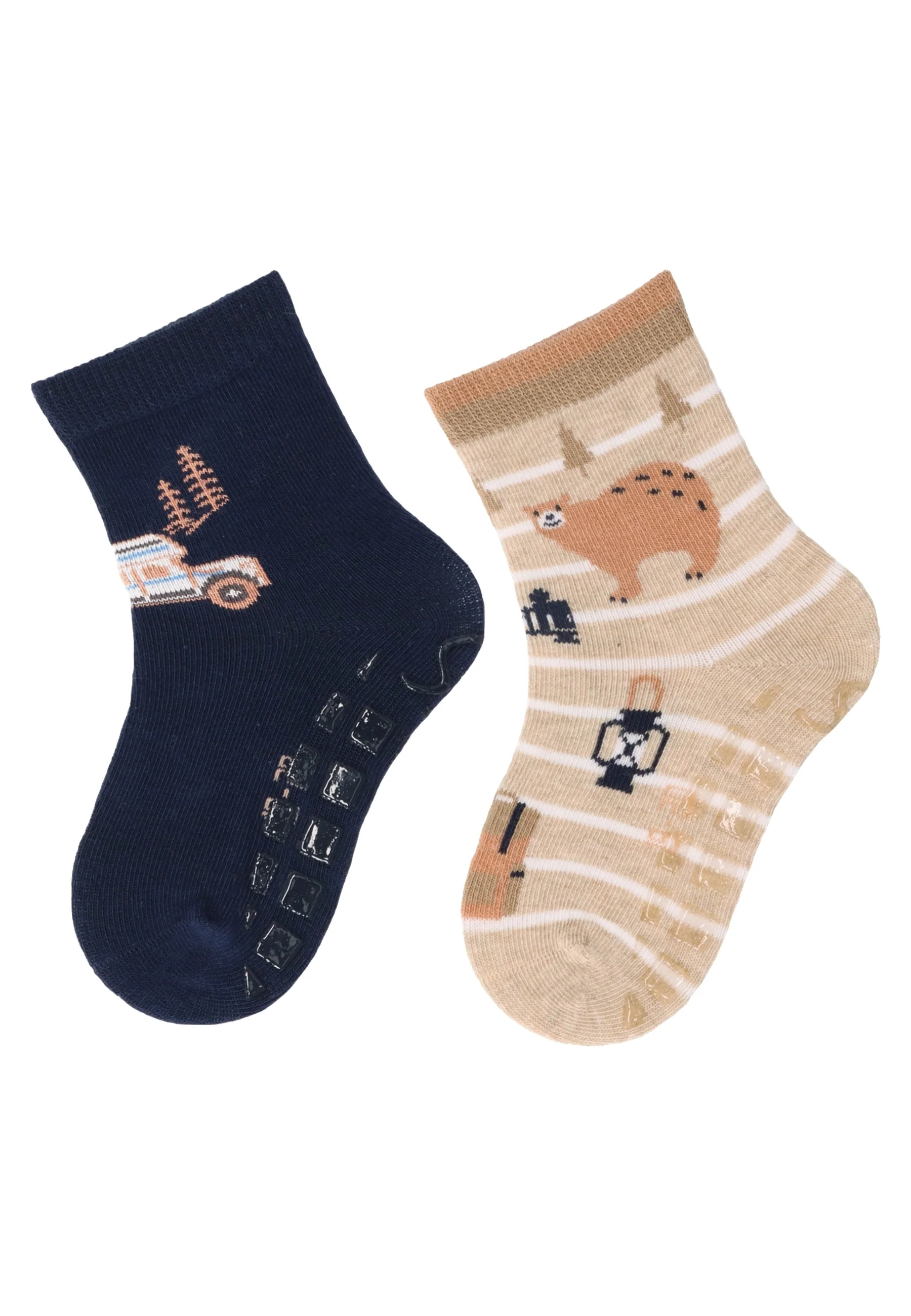 ABS Socken im 2er Pack mit Motiv Camper
