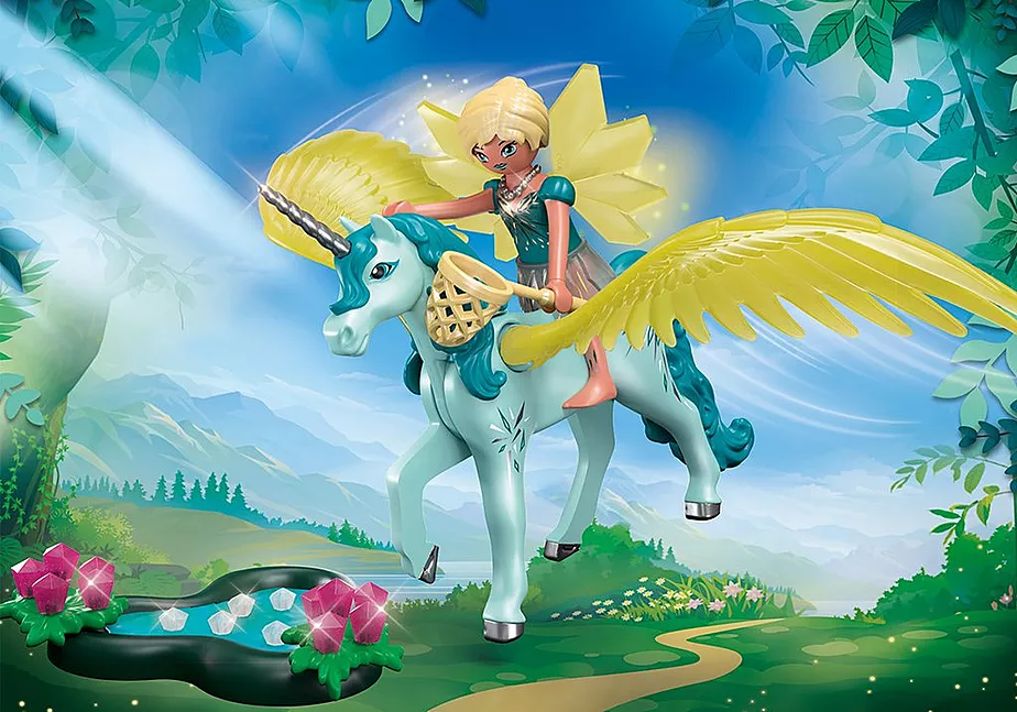 Crystal Fairy mit Einhorn