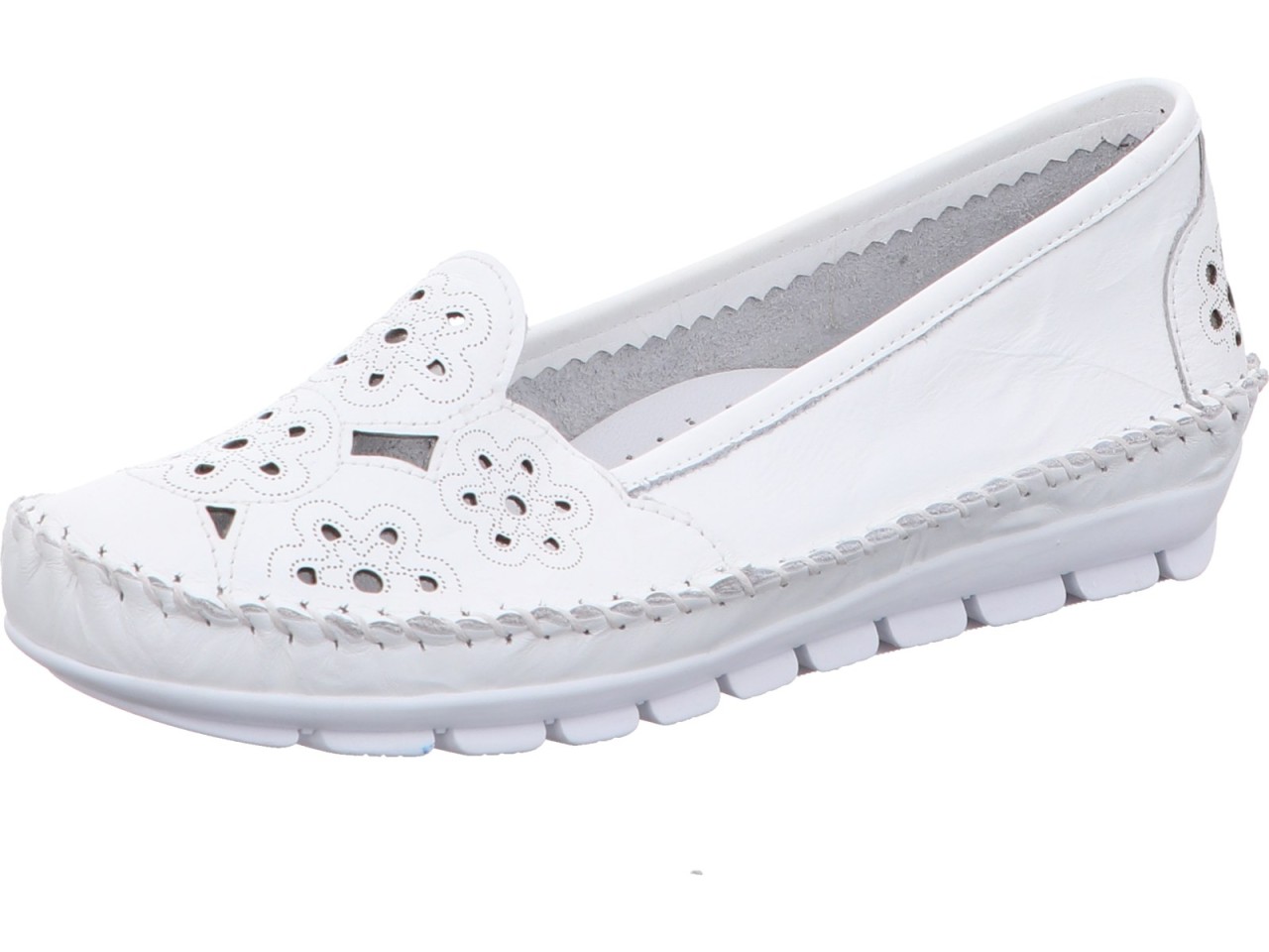 GEMINI Sportliche Slipper weiss