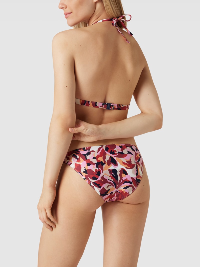 Bikini mit Allover-Muster Modell 'CARILO' in bordeaux rot