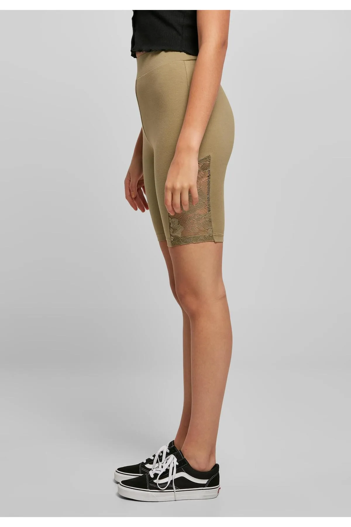 Urban Classics  Kurze Sporthose - Khaki - Hoher Bund