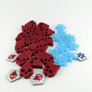 Wound and Frostbite Tokens for Dead of Winter - 30 Pieces