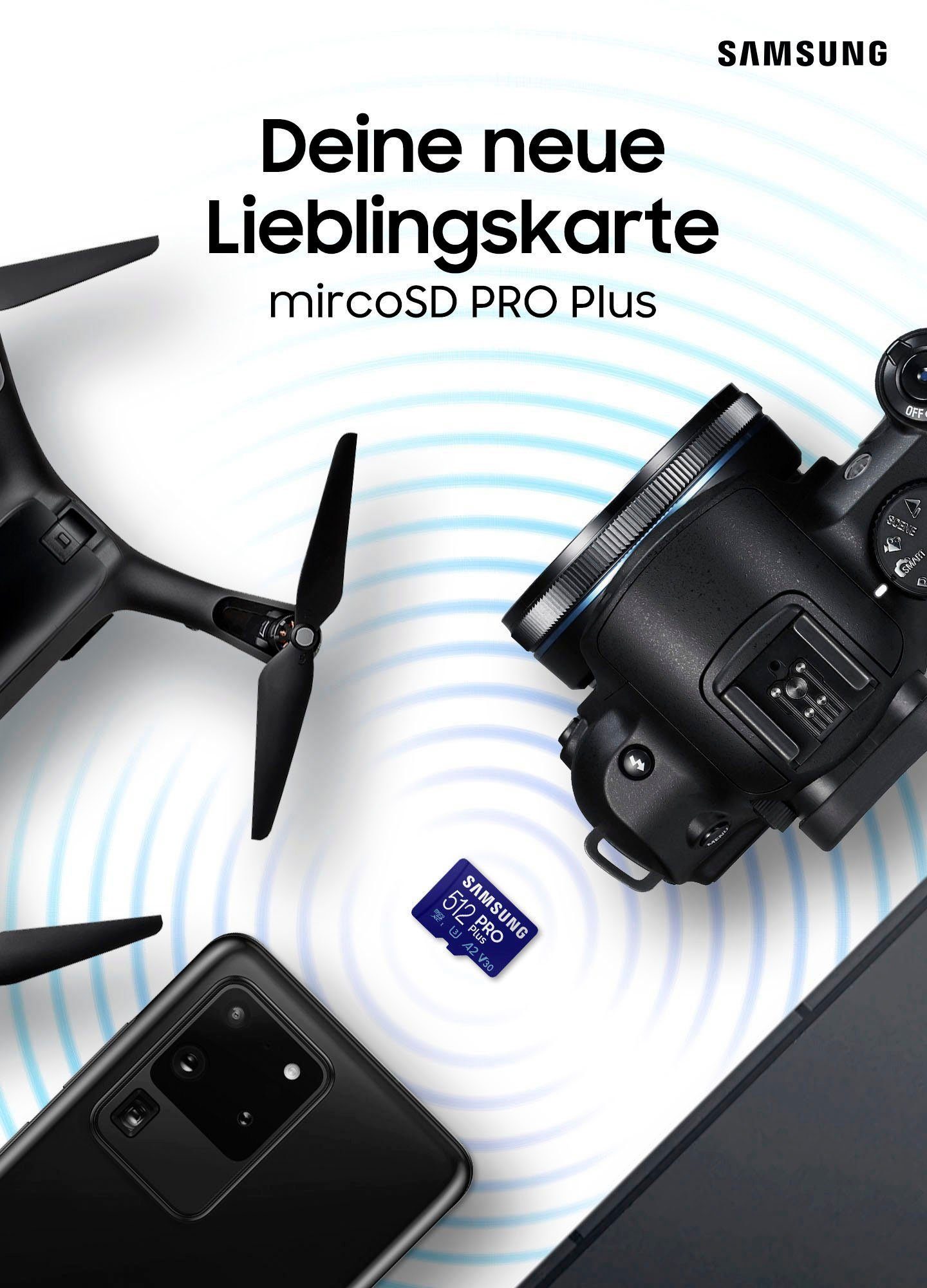 Samsung 2 x PRO Plus 128GB inkl. SD-Adapter Speicherkarte (128 GB, UHS Class 10, 160 MB/s Lesegeschwindigkeit, Doppelpack)